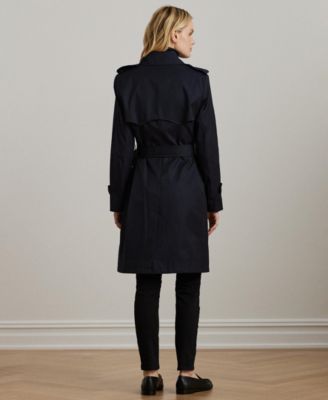 Women's Belted Water-Resistant Trench Coat