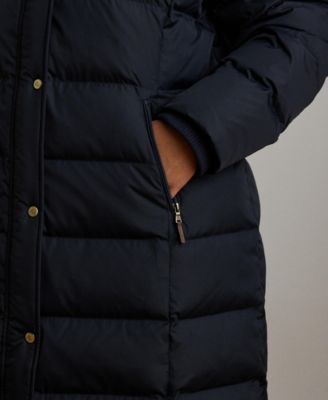 Plus Size Faux-Fur-Trim Hooded Puffer Coat