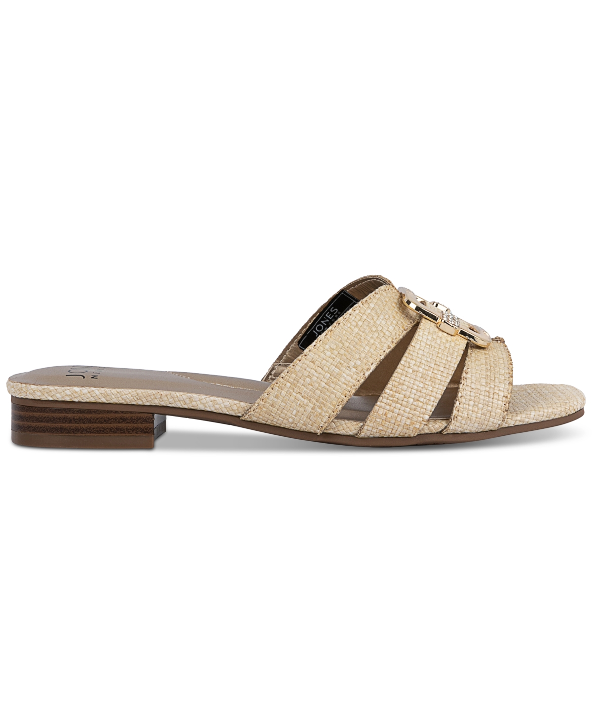 Jones New York Women's Roselinn Ornament Slide Flat Sandals - Natural-t