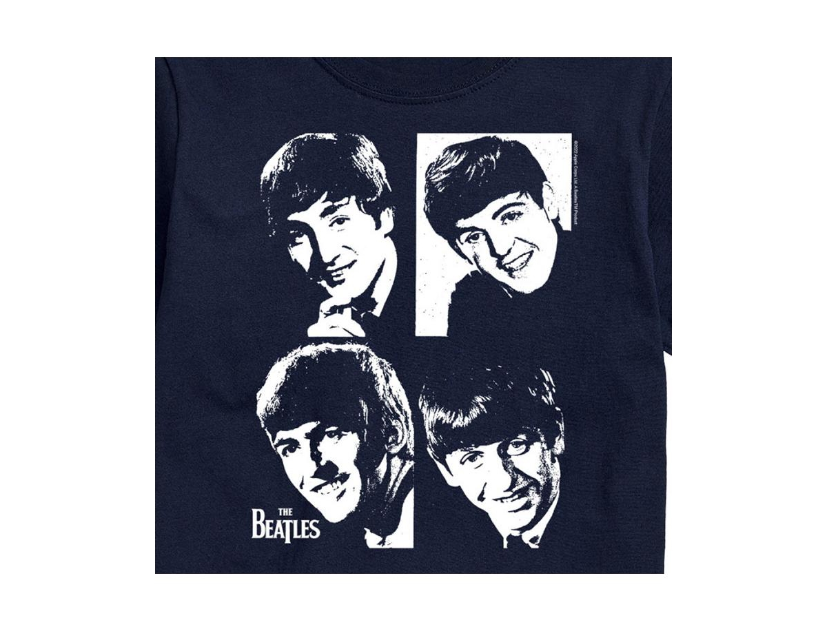 Airwaves Hybrid Apparel The Beatles Group Short Sleeve Tee In Blue