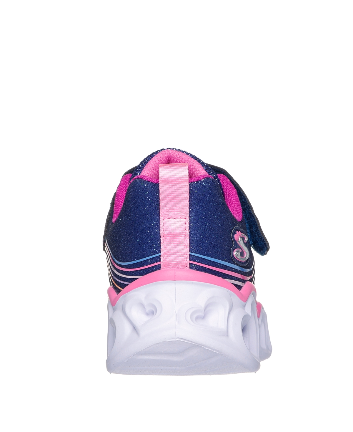 Skechers Little Girls Heart Lights-Retro Hearts Light-Up Fastening Strap Casual Sneakers from Finish Line -Multi
