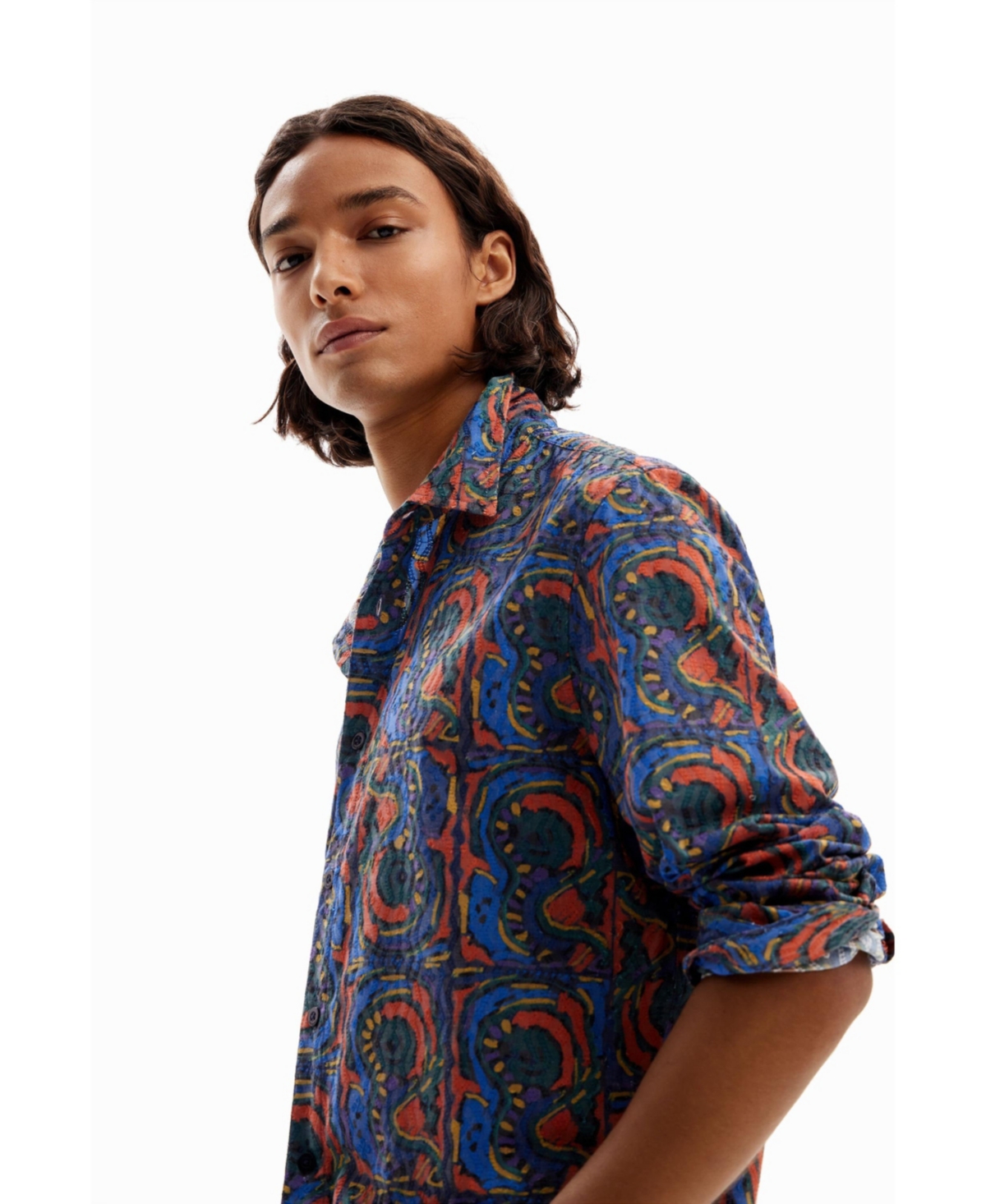 Desigual Men's Arty embroidered shirt