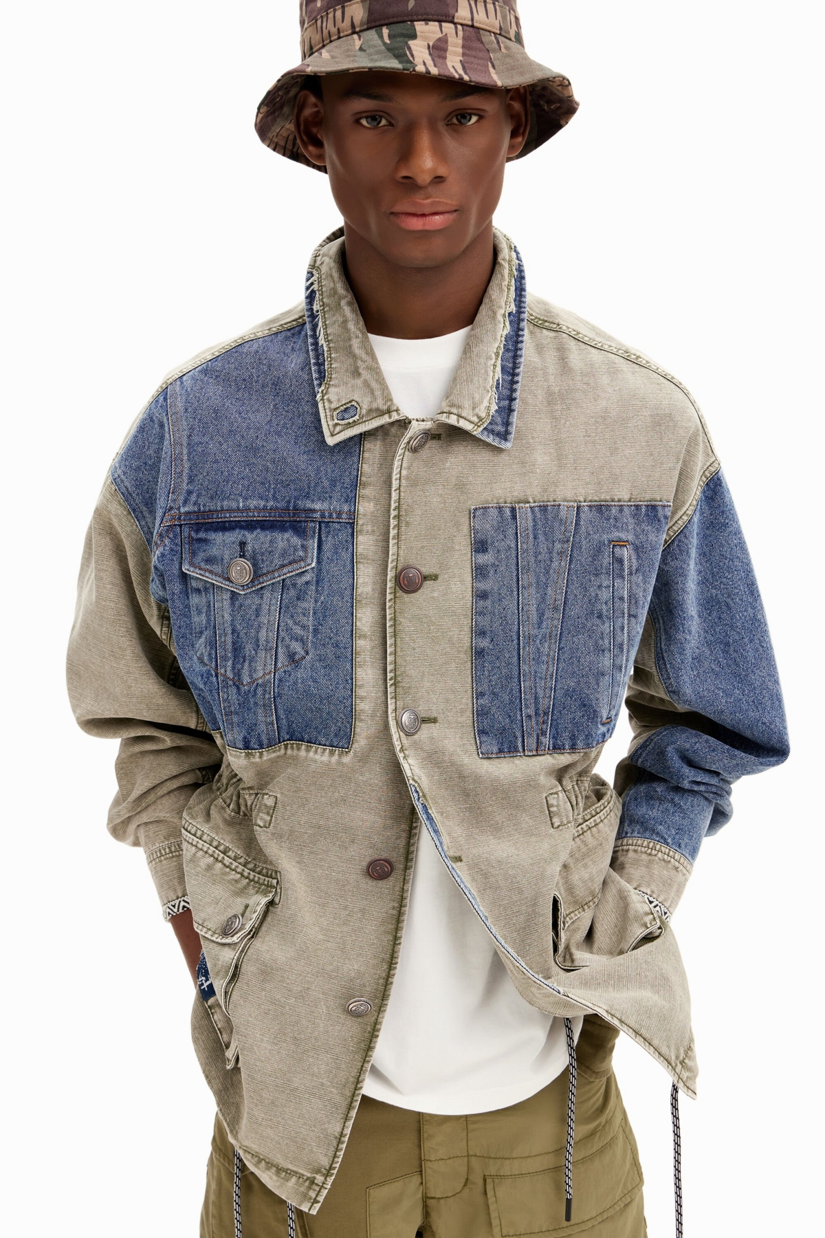 Desigual Men's Hybrid parka jacket