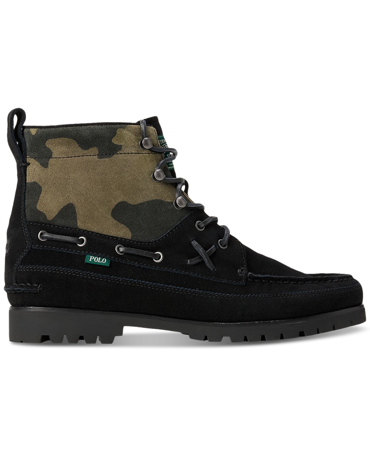 Polo Ralph Lauren Men's Ranger Mid Camo Suede Boot -camo