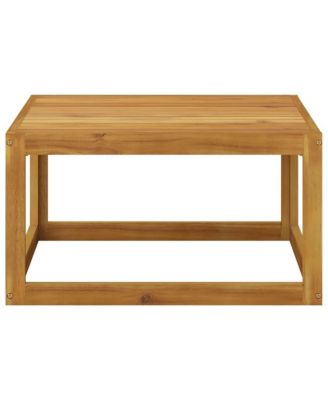 Coffee Table 26.7"x26.7"x11.4" Solid Acacia Wood