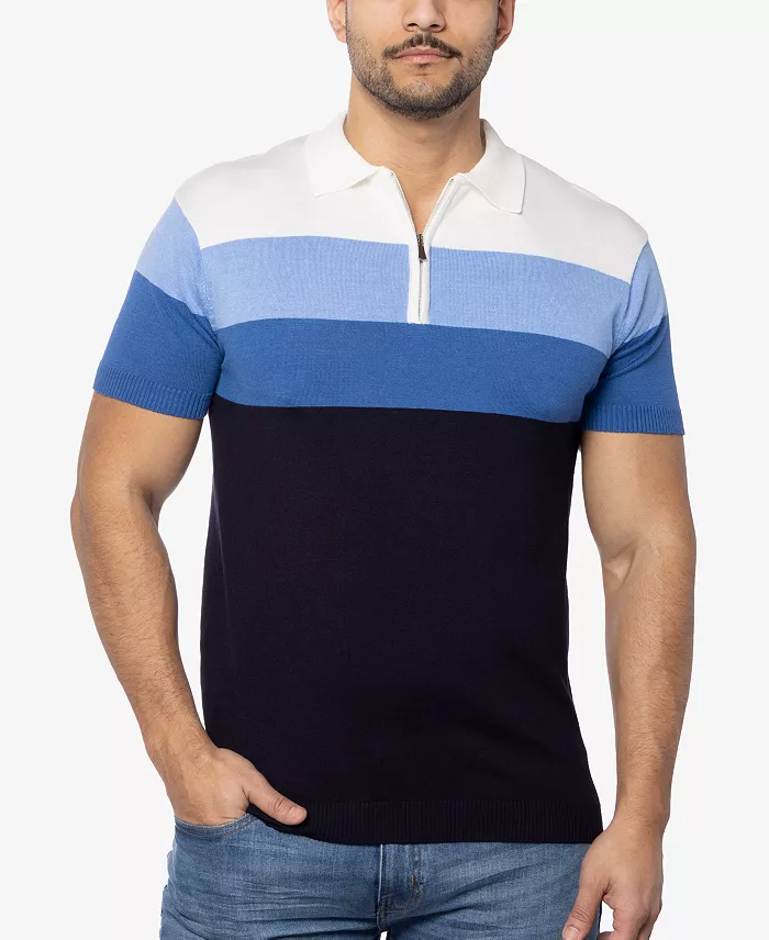 Men's Striped Polo Sweater - thumbnail 2