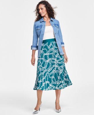 I.N.C. International Concepts - Women's Pleated Midi Skirt