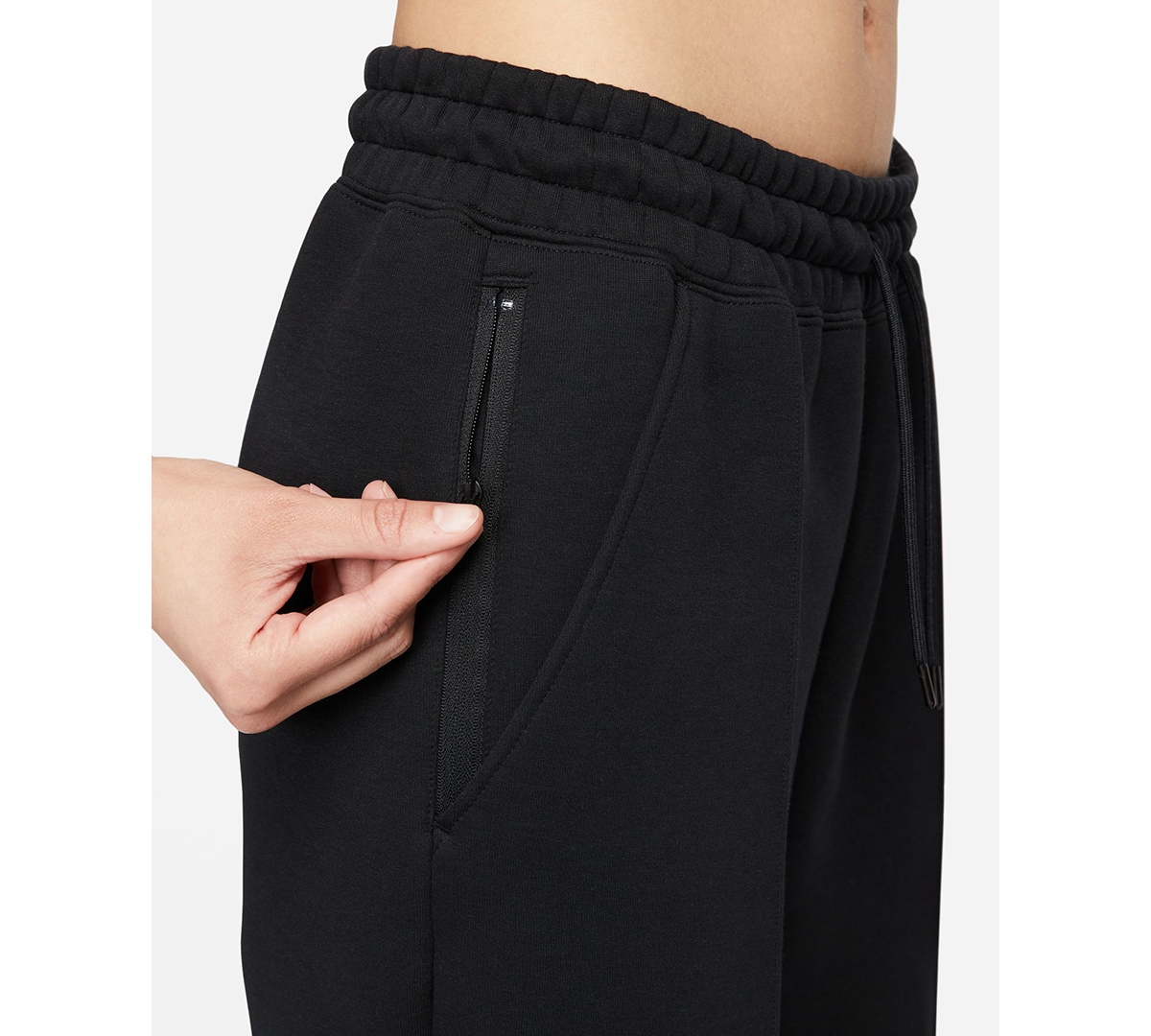 Nike Women's Sportswear Tech Fleece Mid-Rise Jogger Pants -black