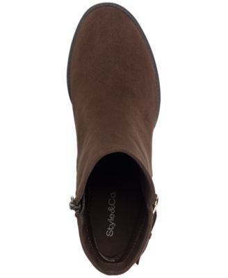 Women's Harlemm Buckle Booties, Created for Macy's