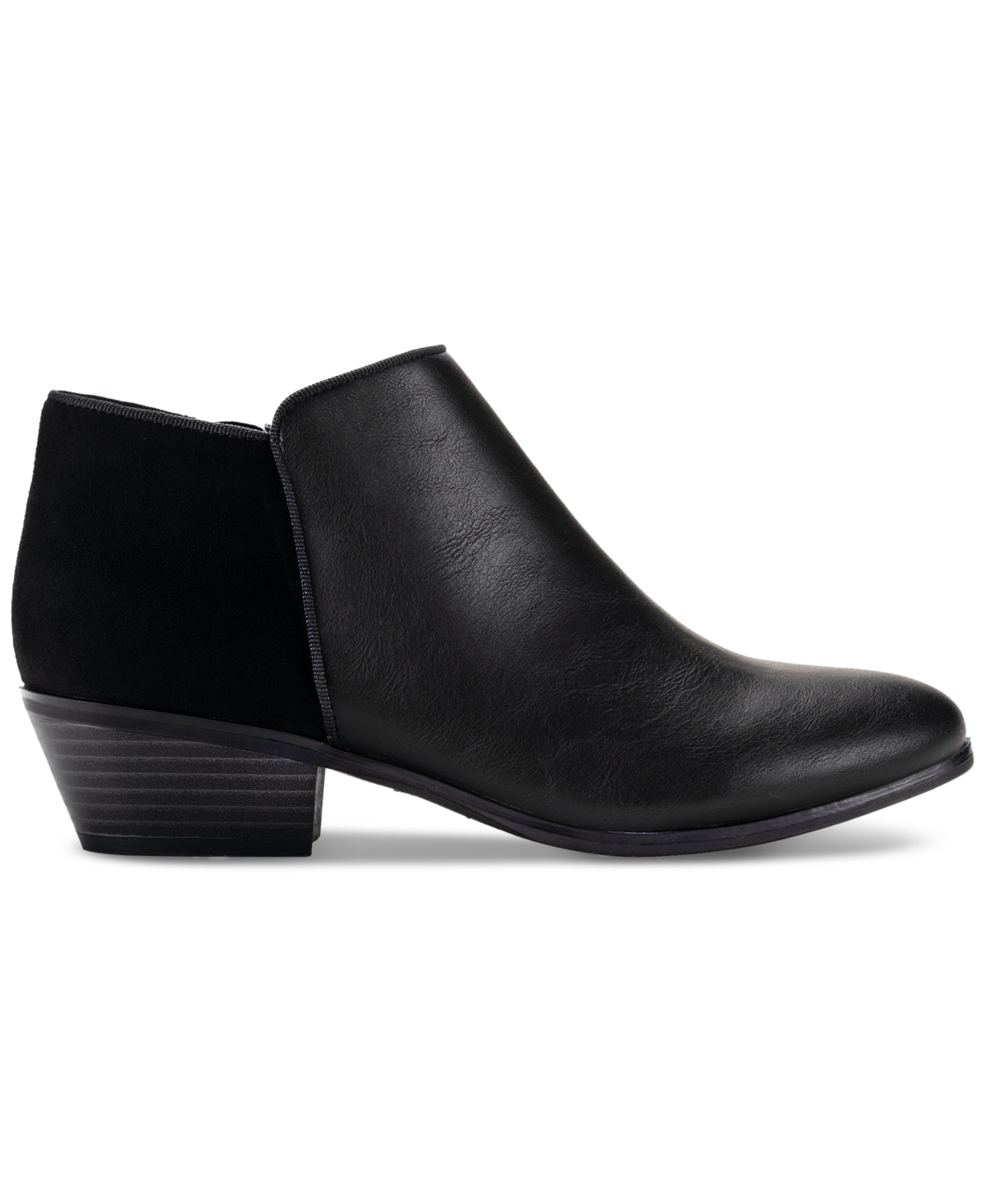 Style & Co Wileyy Womens Faux Suede Comfort Booties In Taupe2 Mc