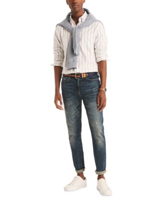 Men's Classic-Fit Stripe Button-Down Oxford Shirt 