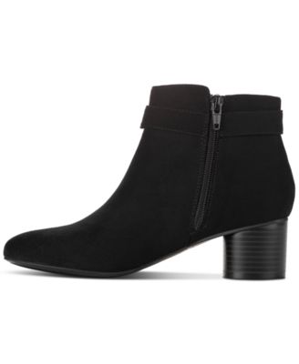 Women's Ariella Block Heel Buckle Dress Booties, Created for Macy's
