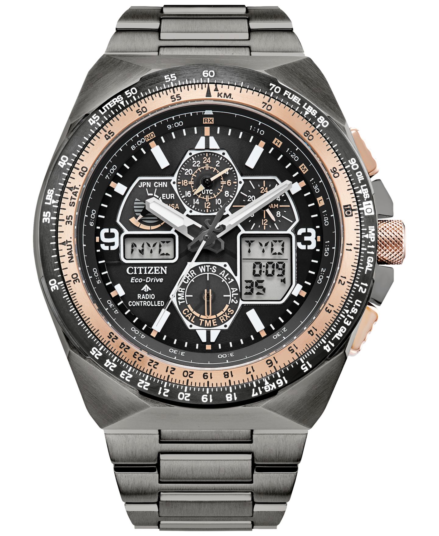 Мужские часы Citizen Eco-Drive Automatic Promaster Air Limited Edition Skyhawk A-T Gray-tone Stainless Steel 46mm — фото 1