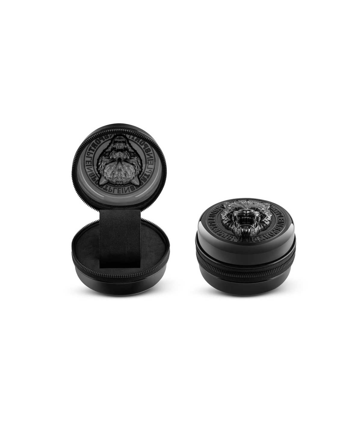 Shop Plein Sport Men's Rampage 3 Hand Date Quartz Black Silicone Strap 44mm