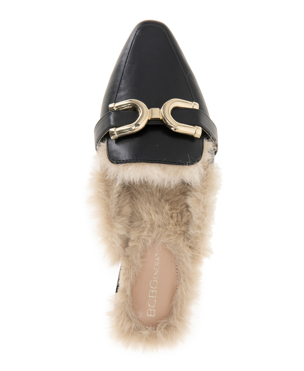 BCBGeneration Women'sTara Buckle Cozy Mule Flats