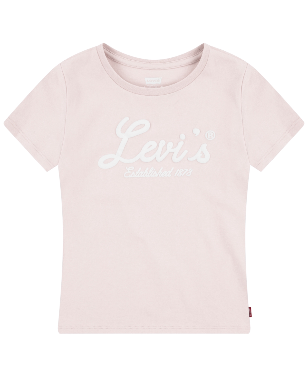 Levi's Little Girls Script Logo Graphic T-shirt In Lotus Pink