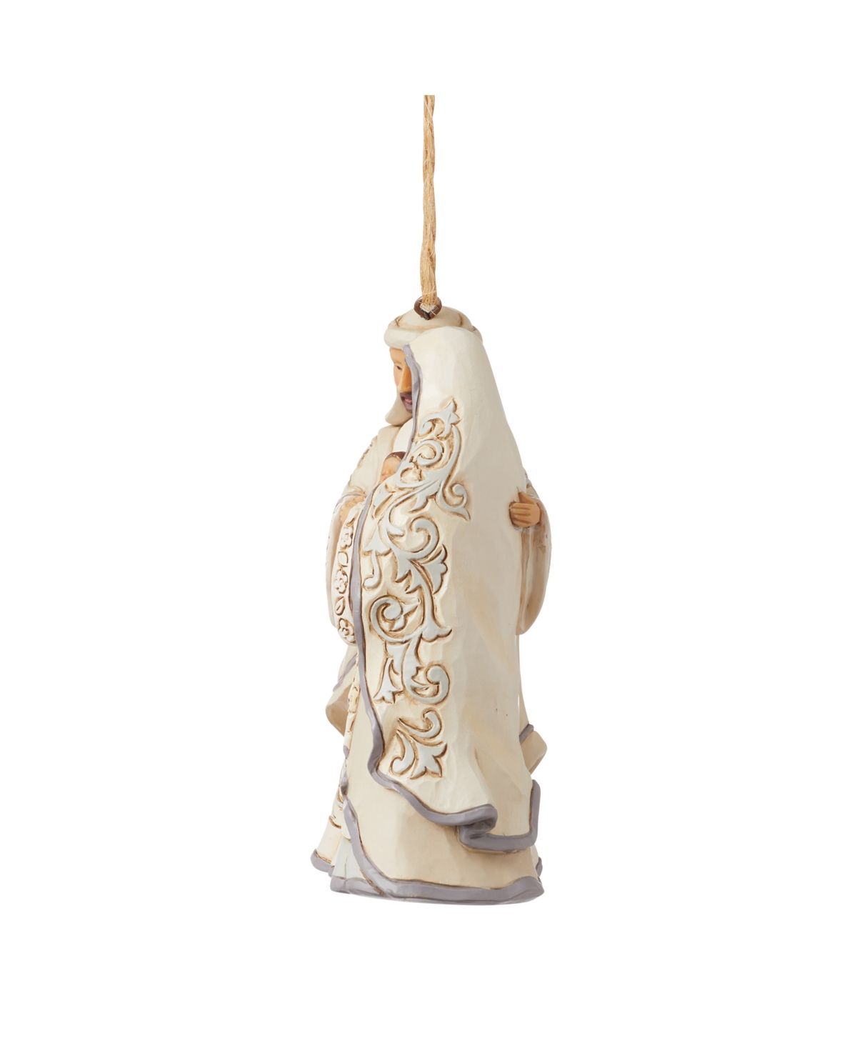 Jim Shore Holiday Woodland Holy Family Ornament In Multi