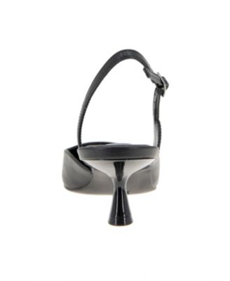 Women's Kittie Kitten Heel Sling Back Pumps