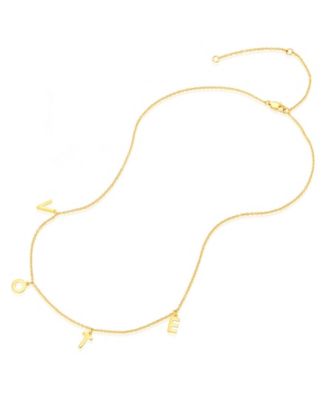 14K Gold Plated Vote Necklace