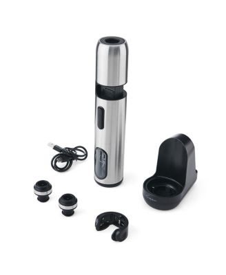 Electric Corkscrew and Preserver, Stainless Steel