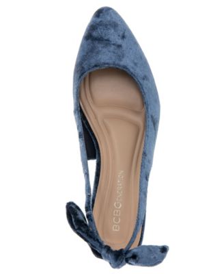 Women's Torna Velvet Slingback Block Heel Pumps