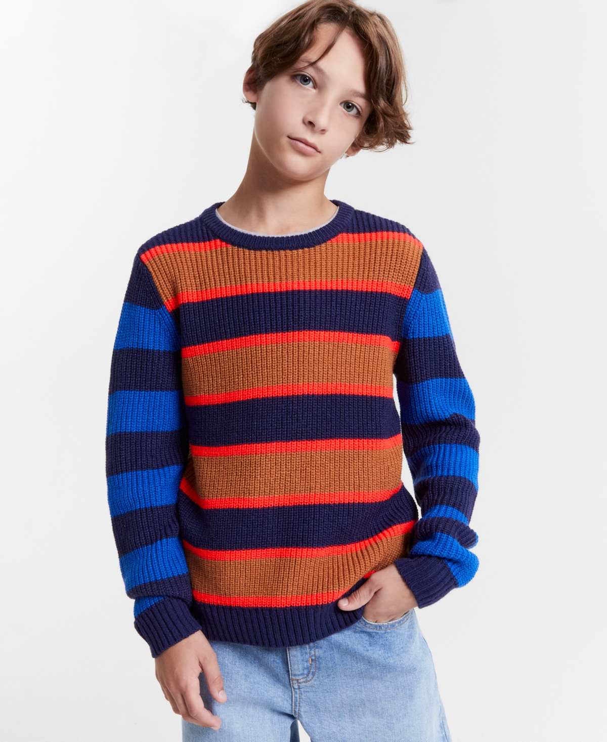 EPIC THREADS LITTLE & BIG BOYS COLORBLOCKED SWEATER, CREATED FOR MACY'S 