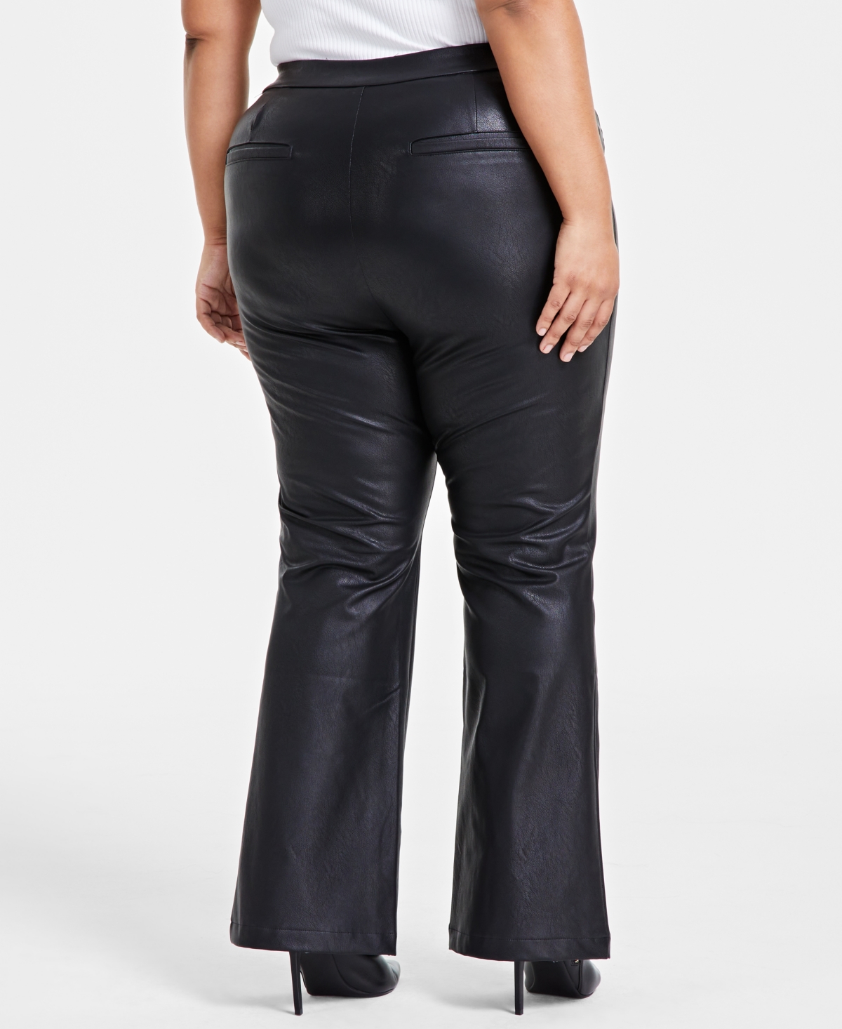 I.n.c. International Concepts Plus Size Faux-Leather Pants, Created for Macy's