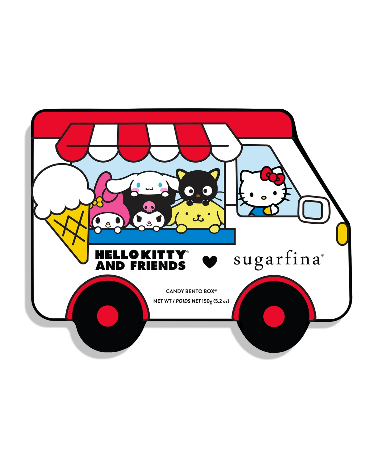Sugarfina Hello Kitty And Friends Truck Candy Bento Box, 3 Piece In No Color