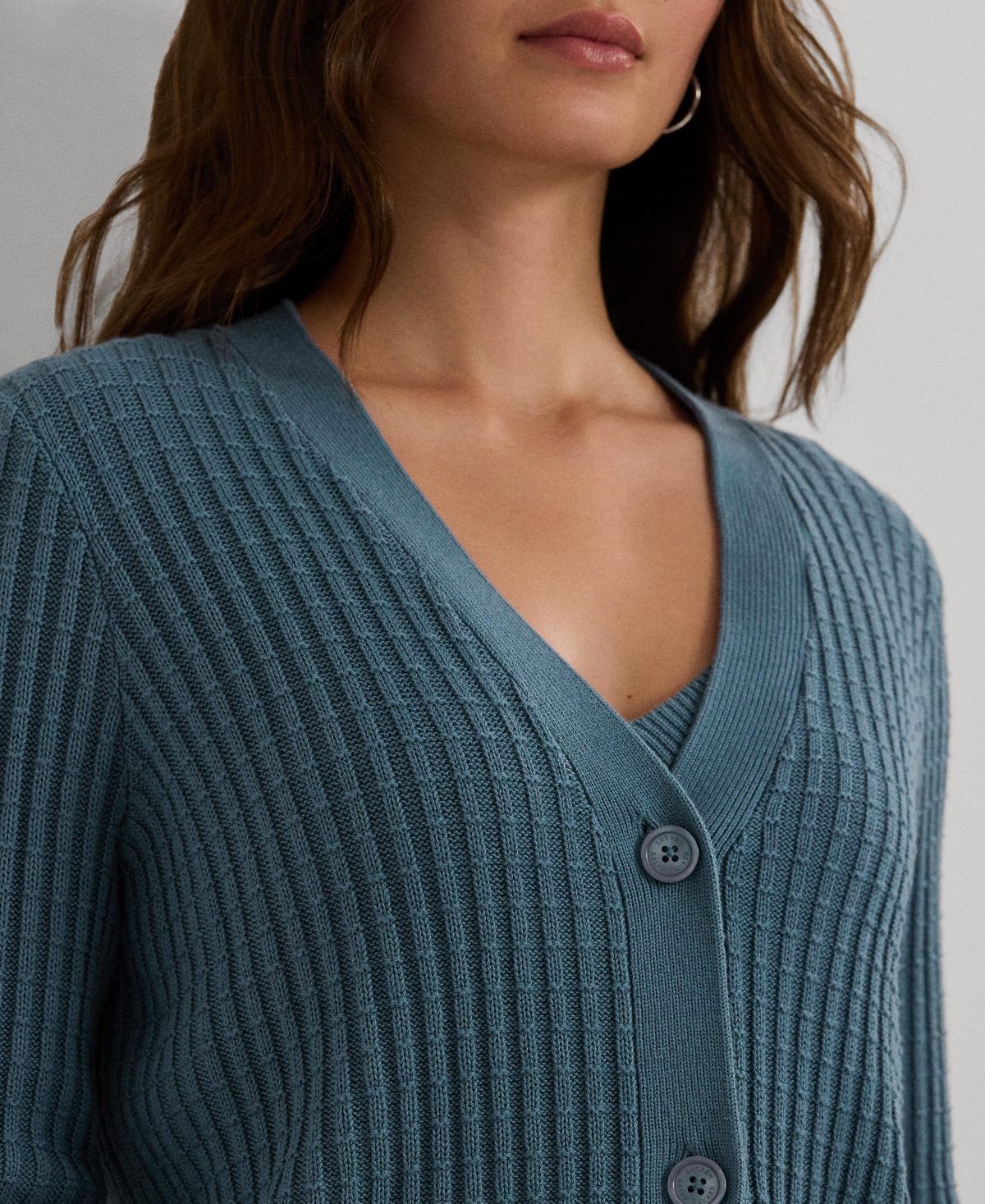 Lauren Ralph Lauren Women's Cropped Long-Sleeve Cardigan