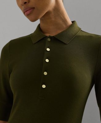 ワンピース POLO RALPH LAUREN Woman Dress Green 253951569 003 Lauren Ralph Lauren Women's A-Line Polo Dress - Macy's