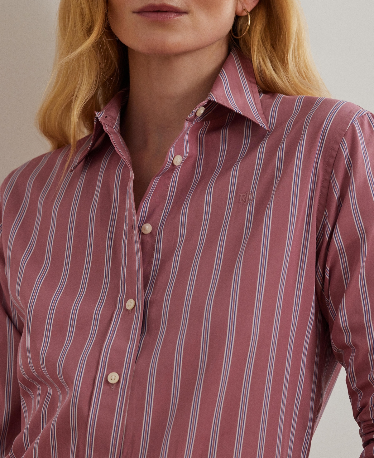 Lauren Ralph Lauren Women's Cotton Striped Shirt