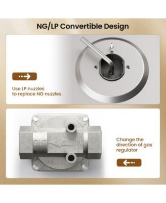 30 Inch Gas Cooktop with 4 Powerful Burners and ABS Knobs