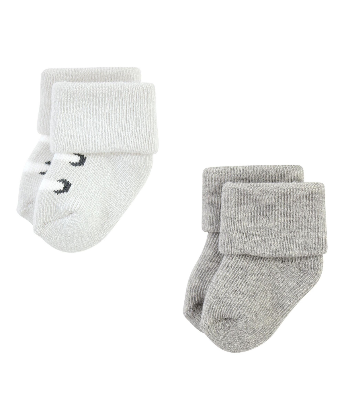Hudson Baby Baby Boys Cotton Rich Newborn and Terry Socks,- Modern elephant