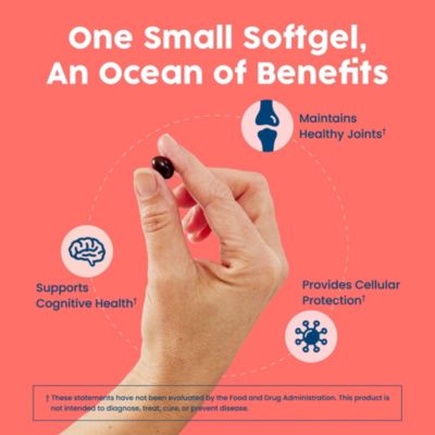 Antarctic Krill Oil - Wild-Caught Omega 3 Krill Oil 500mg Softgels with EPA, DHA and Astaxanthin - 30 ct