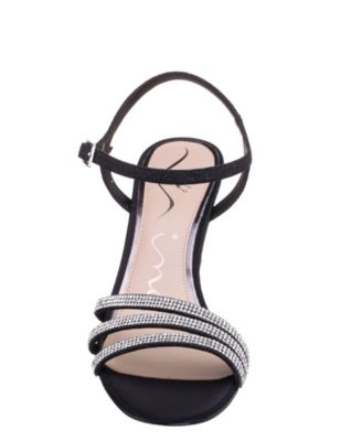 Women's Bettany Mid Heel Crystal Straps Dress Sandals