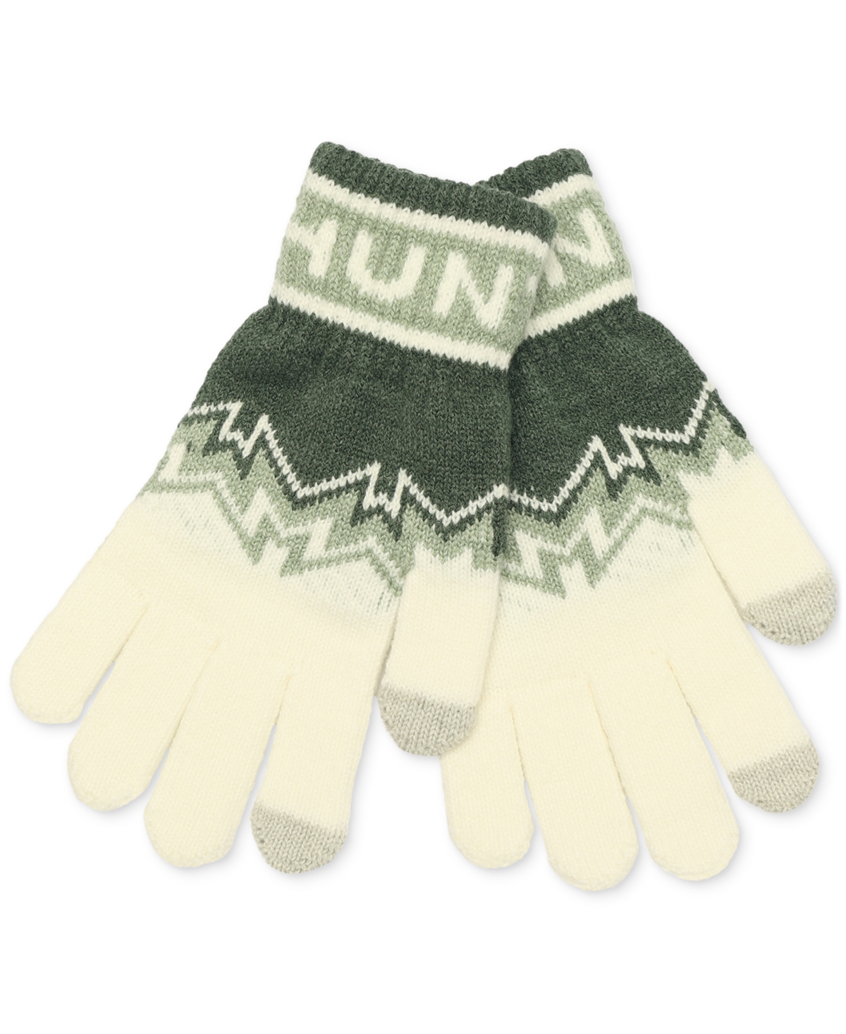 Hunter Women's Fair Isle Ribbed-Cuff Gloves