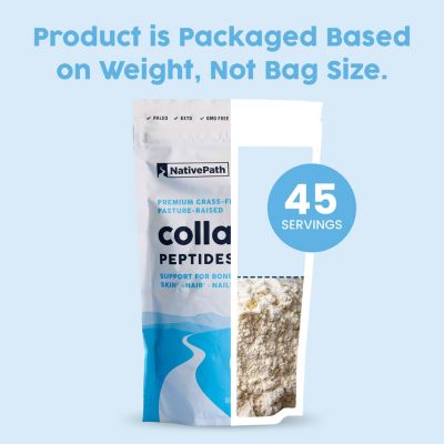 Collagen Peptides Protein - Hydrolyzed Type 1 & 3 Collagen Powder for Skin, Hair, Nails - 15.9 oz (45 Servings)