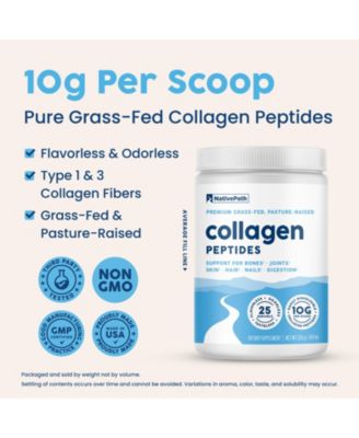 Collagen Peptides - Hydrolyzed Type 1 & 3 Collagen Powder for Skin, Hair, Nails - 8.8 oz (25 Servings)