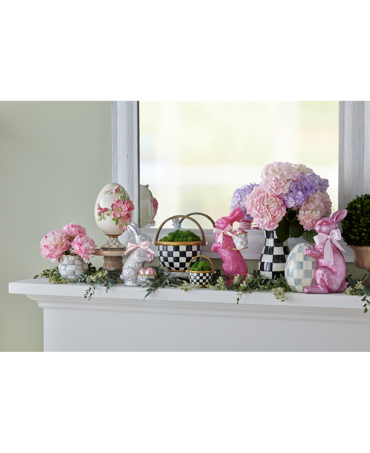 Mackenzie-Childs Courtly Check Enamel Vase