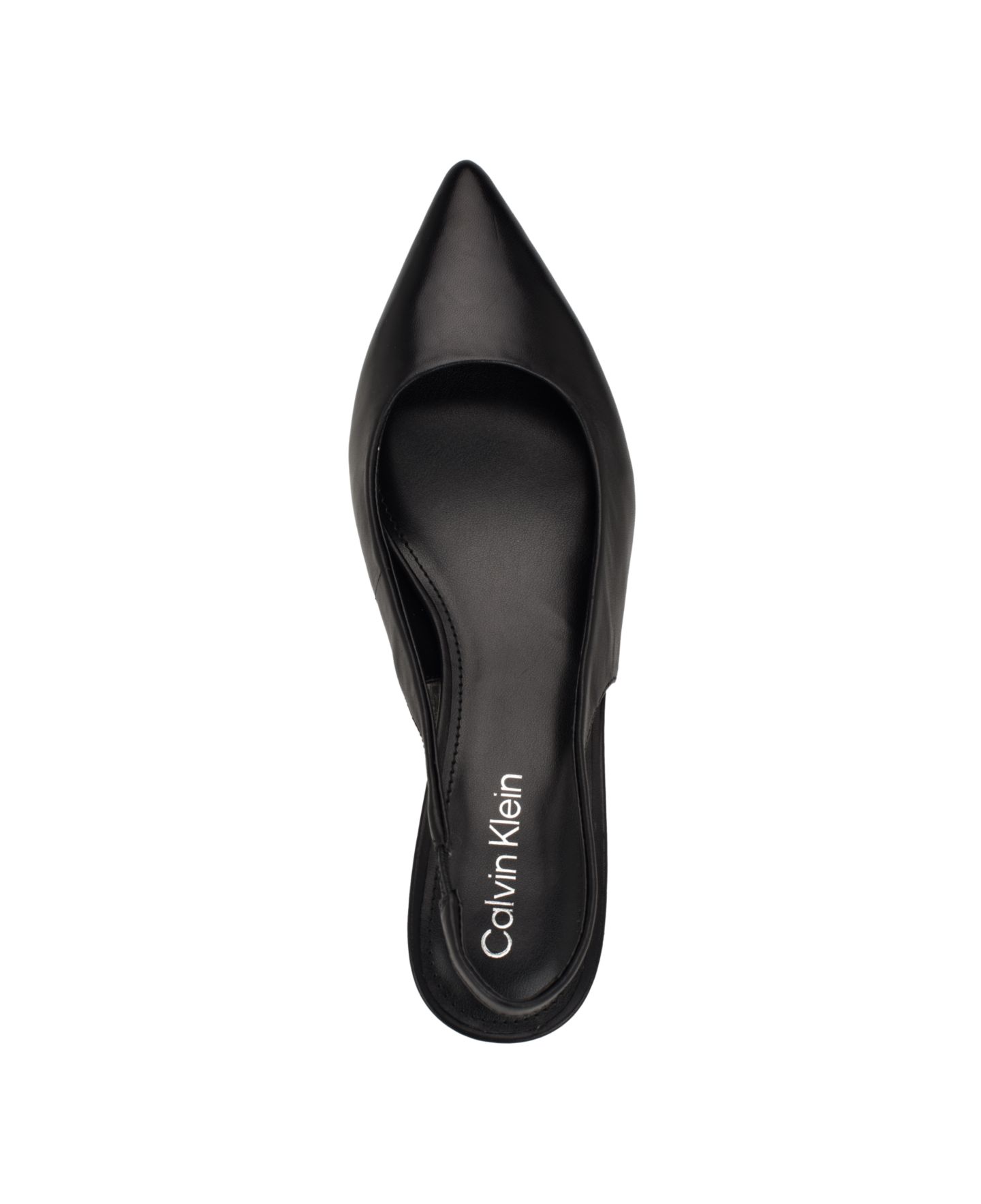 Женские туфли Calvin Klein Dainty Kitten Heel Slingback Pumps, цвет: Чёрный — фото 4