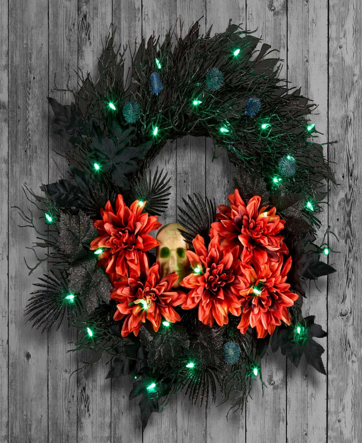 National Tree Company Boo-tiful Halloween Wreath, 24 Inches In Black