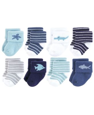 Baby Boys Hudson Comfort 8-Pack Terry Socks