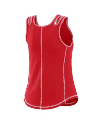 Women's Red St. Louis Cardinals Contrast Stitch Tank Top