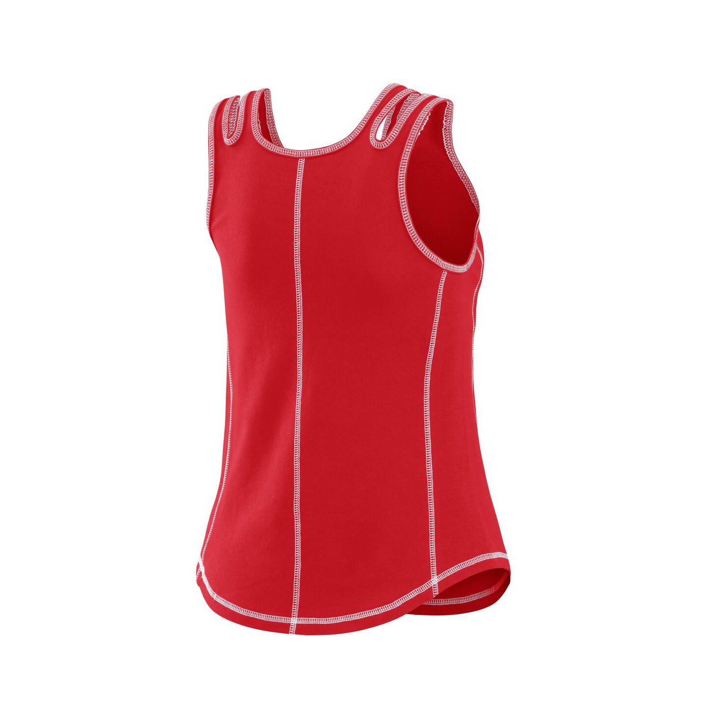 Женский топ WEAR by Erin Andrews Red St. Louis Cardinals Contrast Stitch — фото 3