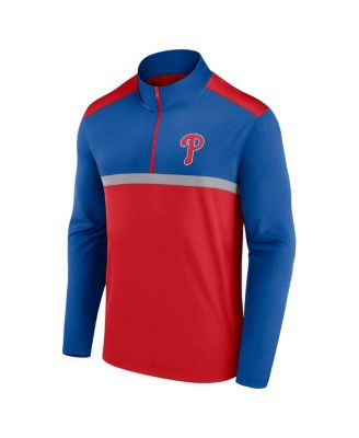 Men's Red Philadelphia Phillies Unstoppable Quarter-Zip Top
