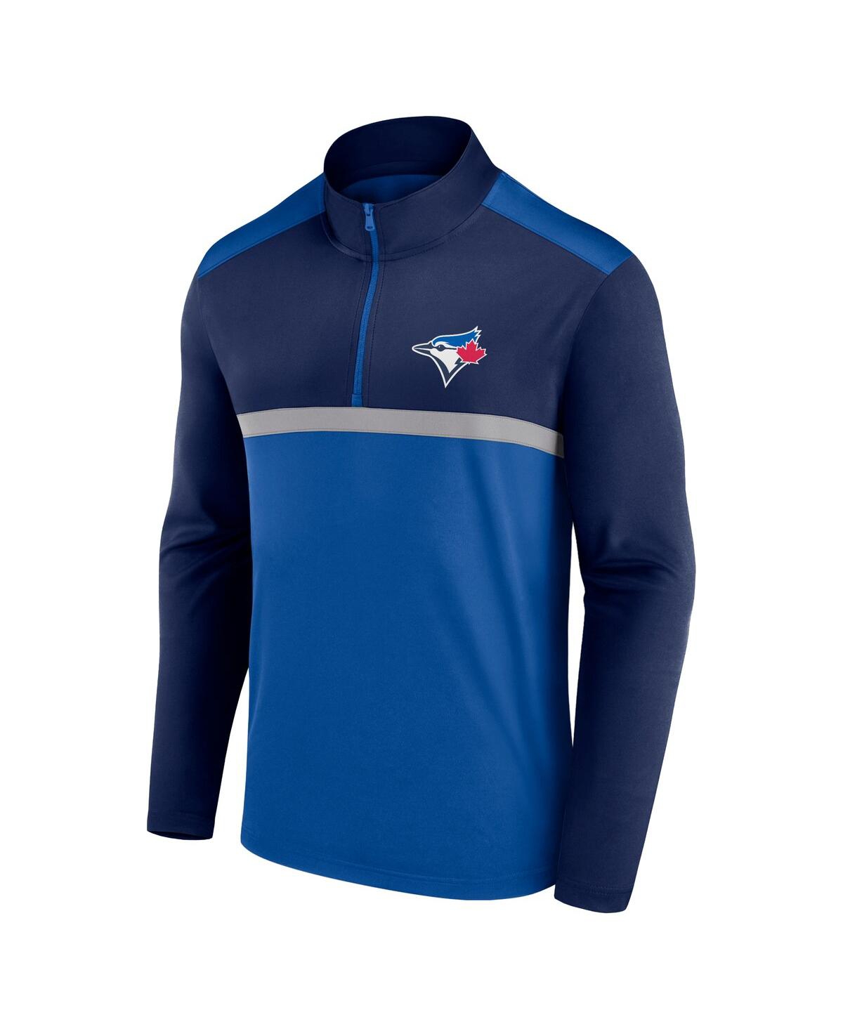 Fanatics Men'sToronto Blue Jays Unstoppable Quarter-Zip Top - Royal