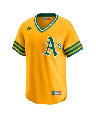 Men's Gold Oakland Athletics Cooperstown Collection Limited Jersey