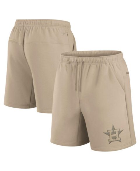 Шорты Fanatics Khaki Houston Astros Elements Super Soft Fleece