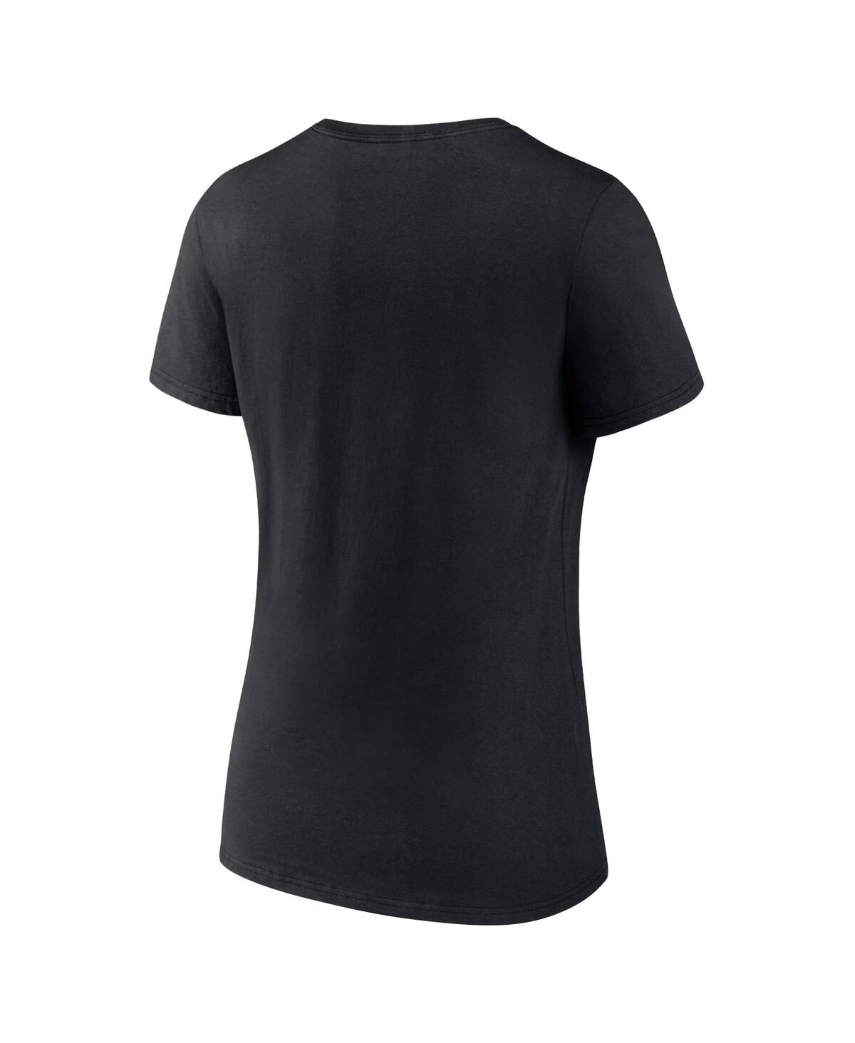 Fanatics Women's Black Baltimore Orioles Local V-neck T-shirt In Black