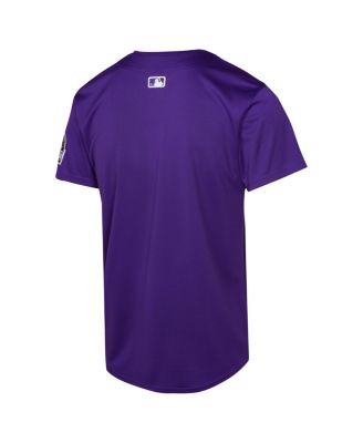 Big Boys and Girls Purple Colorado Rockies Alternate Limited Jersey